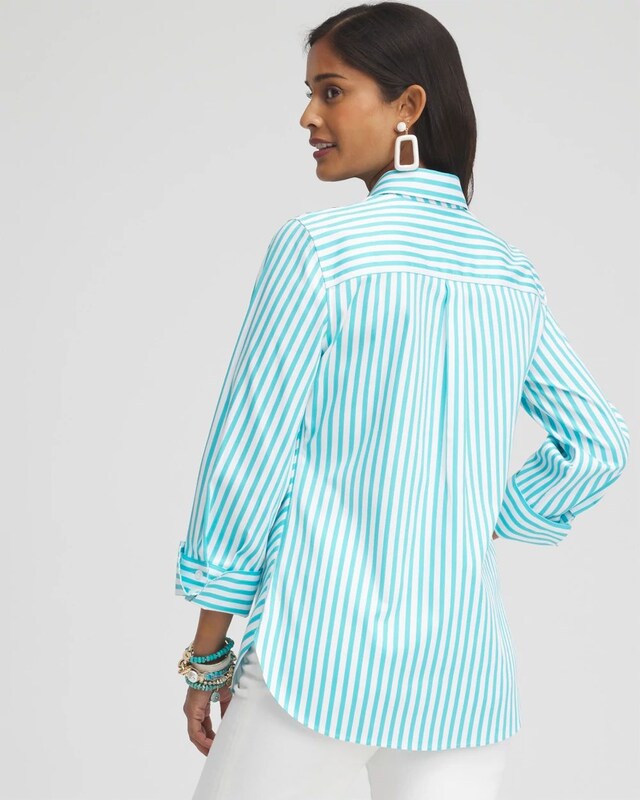 No Iron Stretch Stripe Shirt - image 3